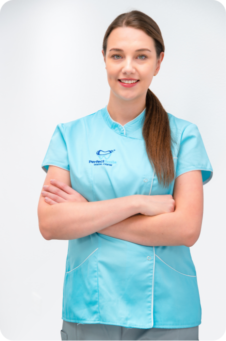 Dental professional consulting patient at Perfect Smile Dental Centre London