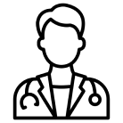 Doctor icon representing professional dental services