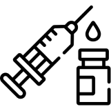 Medical syringe used in aesthetic medicine treatments