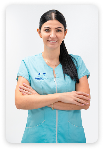 Dentist performing treatment at Perfect Smile Dental Centre London